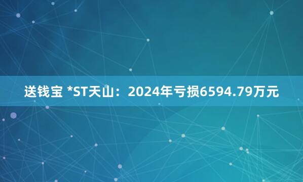 送钱宝 *ST天山：2024年亏损6594.79万元
