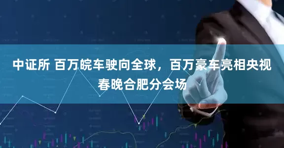 中证所 百万皖车驶向全球，百万豪车亮相央视春晚合肥分会场
